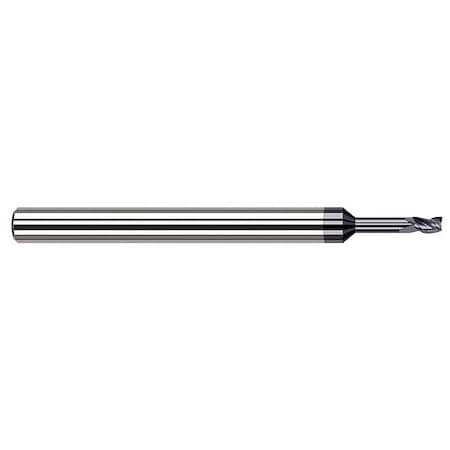 Harvey Tool 0.0390 in. 1 mm dia. x 0.0590 in. x 0.2030 in. 13/64 Reach Carbide Square End Mill, 4 Flutes 861639-C3